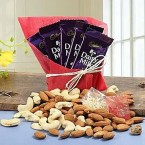 send almonds cashews nuts cadbury dairy milk chocolate delivery